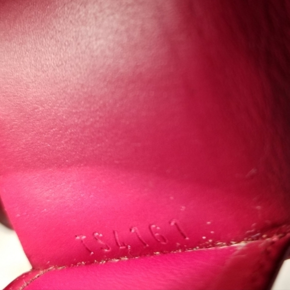 LV Vernis key-holder Wallet /Pant Leather Red - Picture 7 of 7